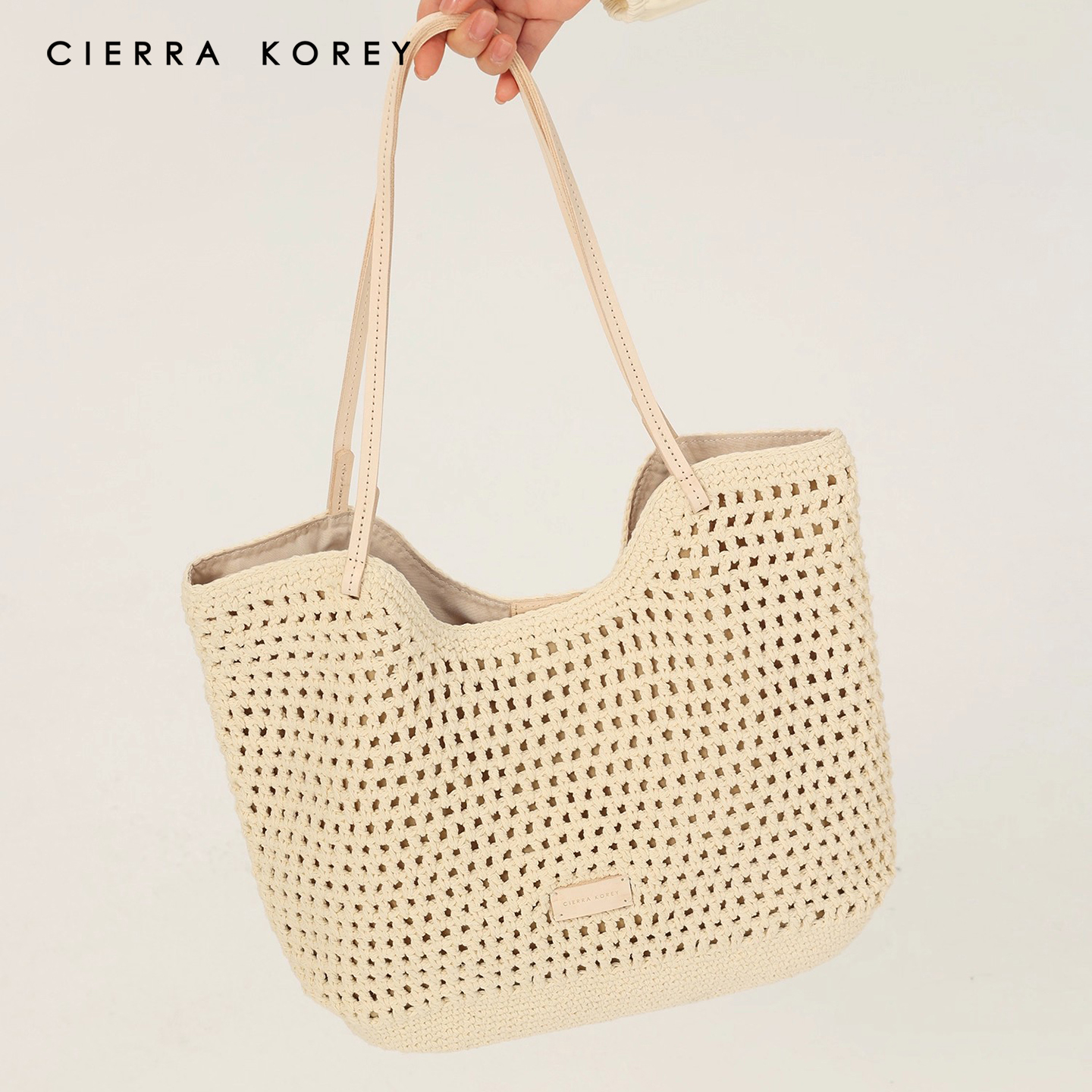 Cierra Korey官网 海边度假托特包包女夏天2025新款编织包单肩包