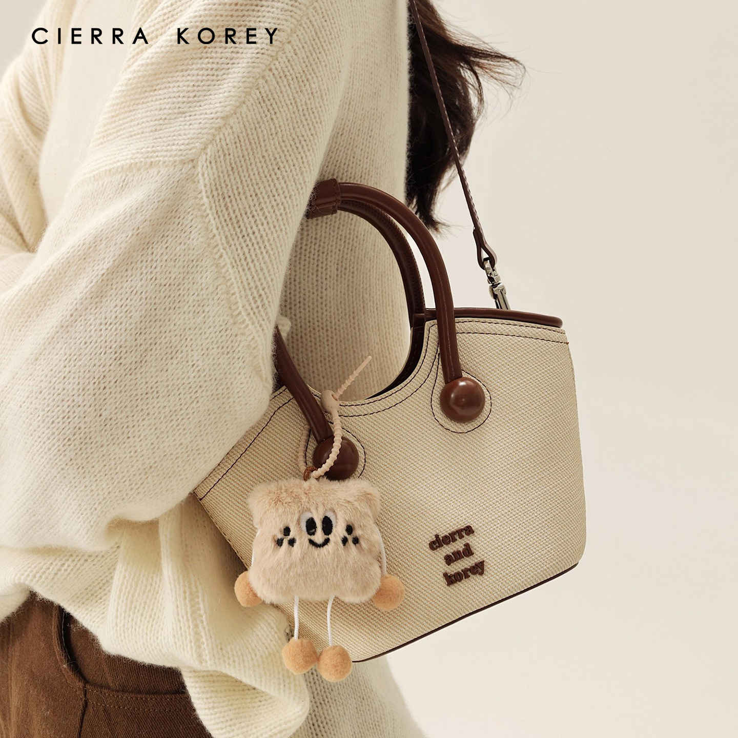 Cierra Korey官网 手提托特包包女士通勤小拎包休闲单肩斜挎小包,淘宝优惠券,粉丝福利购,淘宝优惠卷