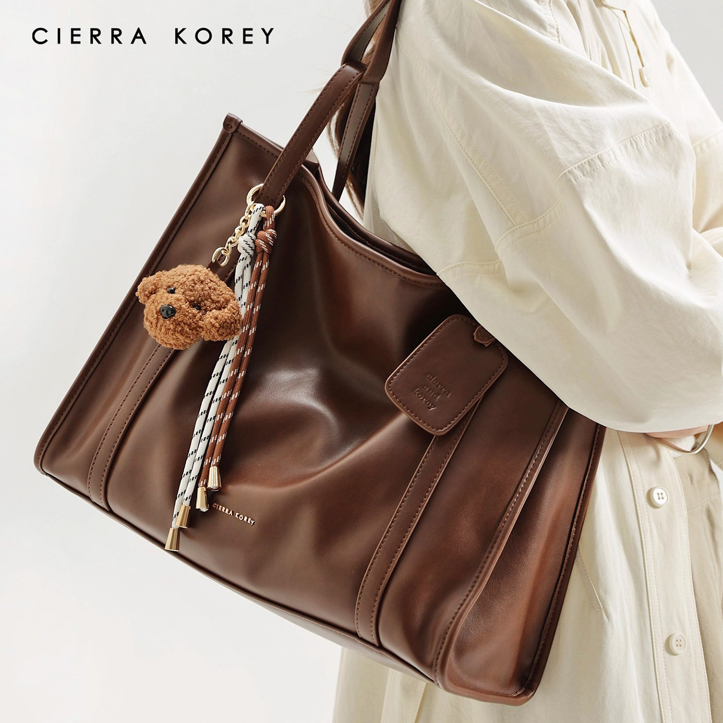 Cierra Korey官网 托特包包女大容量高级松弛感手提包通勤单肩包,淘宝优惠券,粉丝福利购,淘宝优惠卷