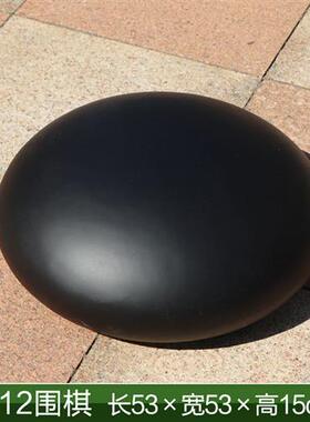 仿真围棋摆件玻璃钢黑白棋子雕塑户外校园文化广场棋社公园装饰品