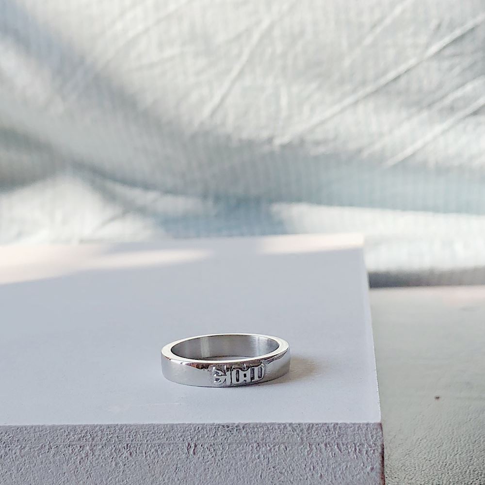 21FW Folk-custom Silver Ring 小篆《喜》 原创设计文艺情侣戒指 - 图0