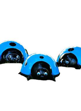 玻璃钢仿真甲虫户外幼儿园林景观草坪井盖装饰摆件大七星瓢虫雕塑