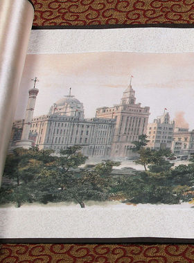 上海丝绸画中国风礼物上海纪念品