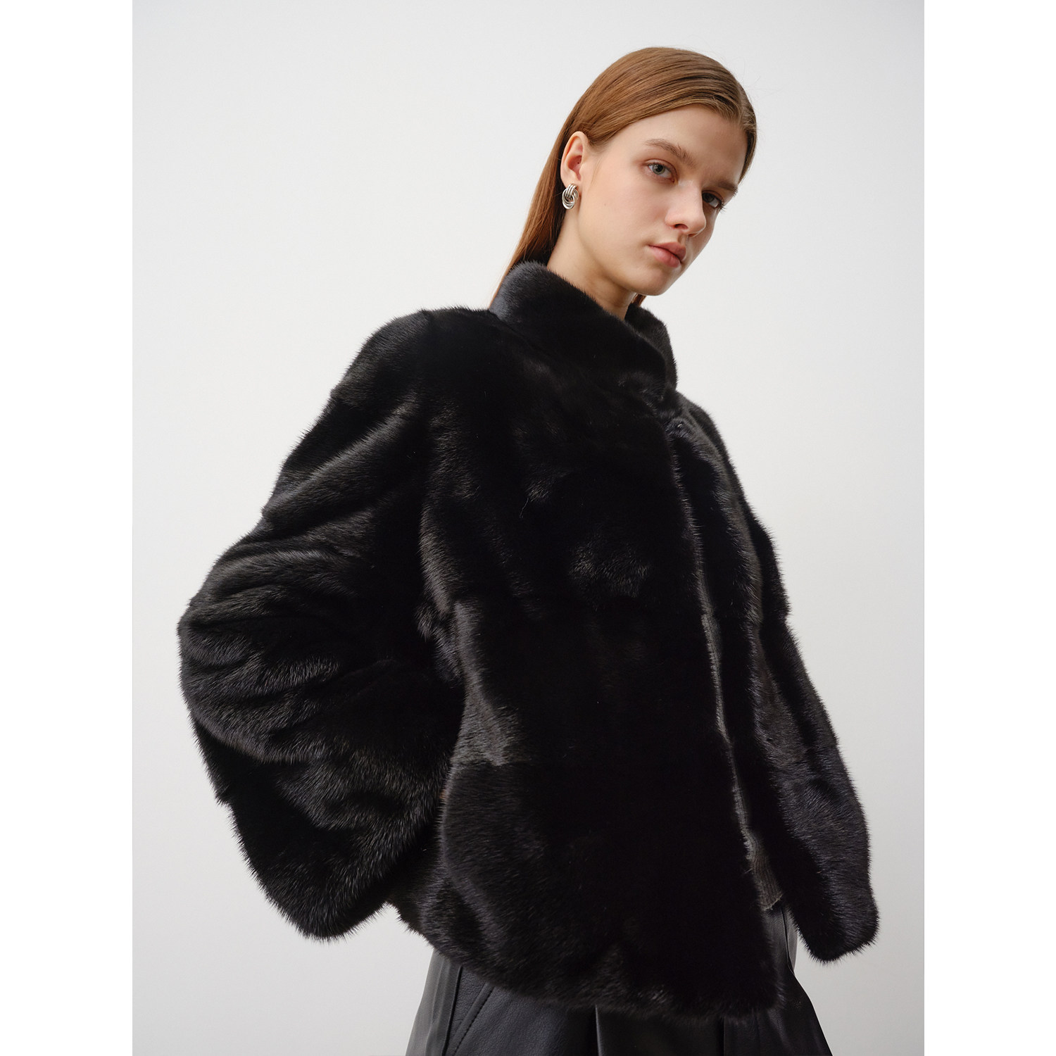 北欧传奇丨进口水貂外套女2025冬季新款短款横排黑色整貂母貂皮草,淘宝优惠券,粉丝福利购,淘宝优惠卷