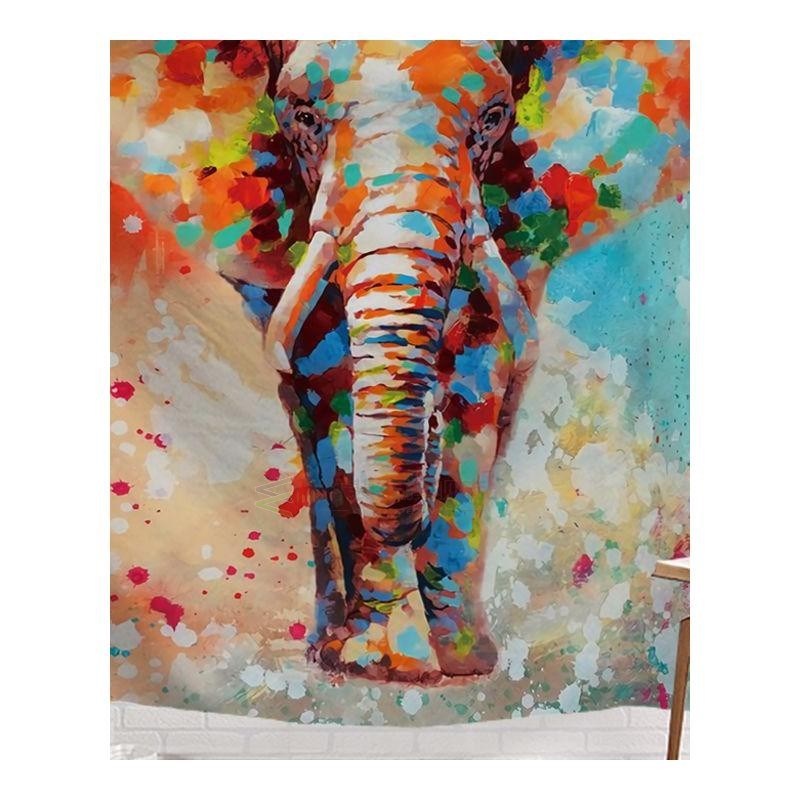 网红Wall Hanging tapestry Indian style Elephant Throw Yoga M - 图3