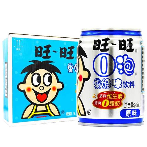 旺旺旺仔牛奶O泡果奶整箱245ml24罐装儿童早餐牛奶官方旗舰店同款 - 图2