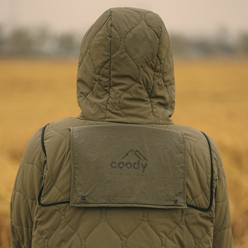 酷迪coody户外露营披风抱枕防寒保暖多功能棉服棉毯子睡垫 - 图1