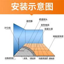 Anze electric ground heating single guide heating cable door to door mounting livestock yoga ramp-up snow duct insulation