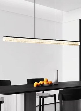 长条意式极简h全铜餐厅吊灯现代简约设计师高端创意餐桌吧台一字