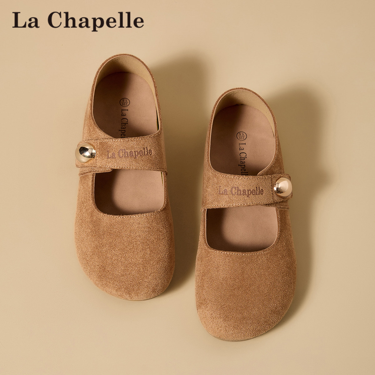 拉夏贝尔复古勃肯鞋女2026春季新款一字带扣软底孕妇不累脚单鞋女,淘宝优惠券,粉丝福利购,淘宝优惠卷