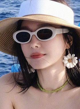 秦岚同款滴釉花朵耳环女气质高级感独特漂亮度假风耳饰2026年新款