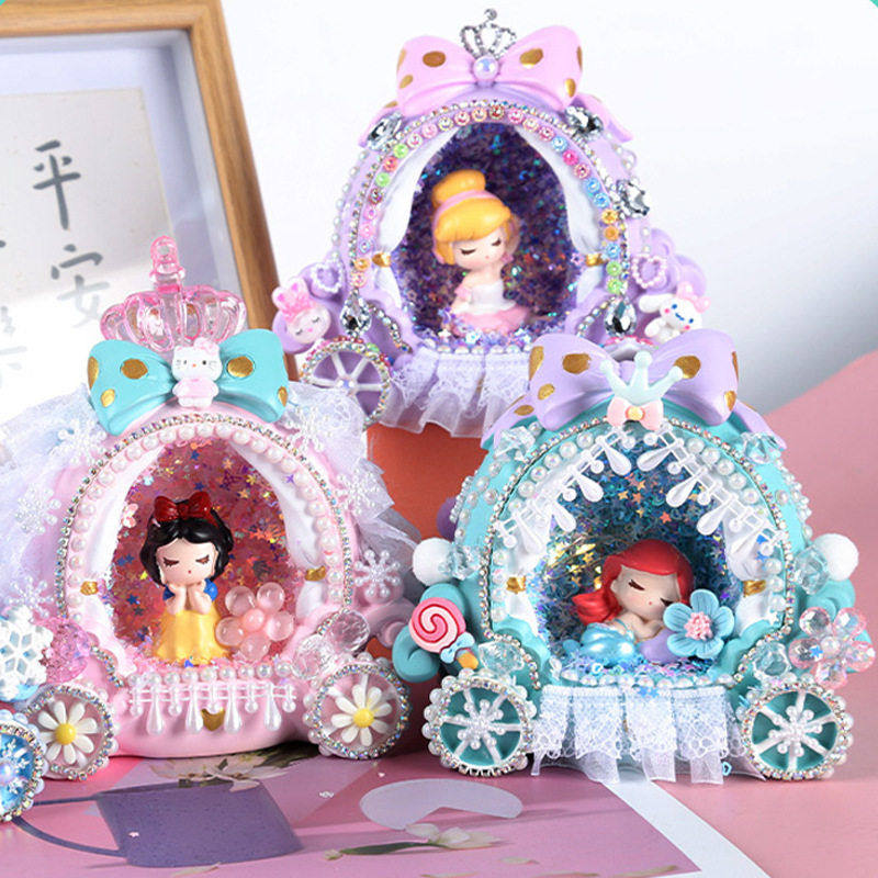 儿童手工diy美人鱼小夜灯材料包创意制作贝壳灯摆件益智发光玩具,淘宝优惠券,粉丝福利购,淘宝优惠卷