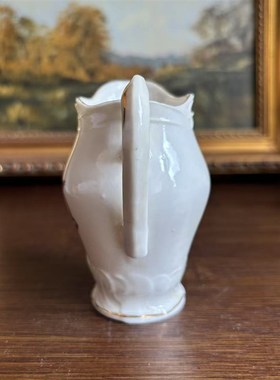 英国中古老瓷器 VILLE ET PORTUS DOVER 盾徽瓷T摆件 徽章收藏瓷