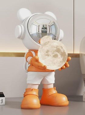 创意宇航员e树脂摆件家居客厅电视柜入户玄关酒柜乔迁装饰儿童礼