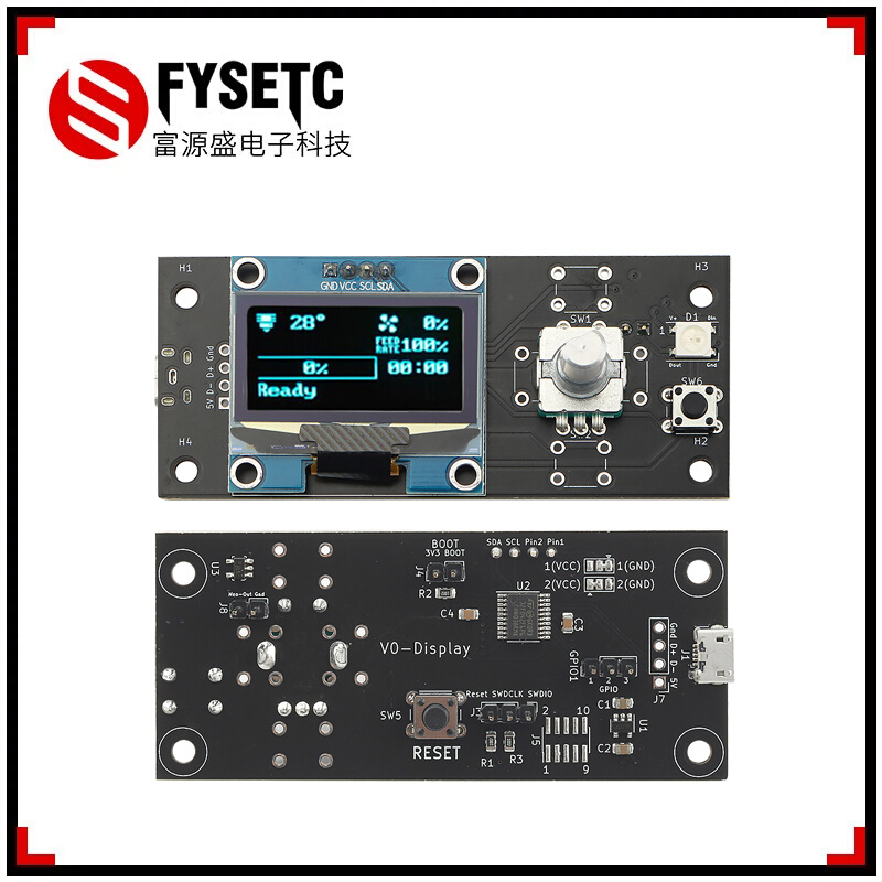 3D打印机配件 Voron V0&V0.1/2 OLED显示屏适用Raspberry Pi-图0