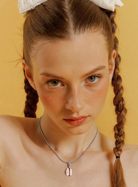 iMOKJT迷你汉堡项链个性项链吊坠可拆DIY钥匙扣包挂饰