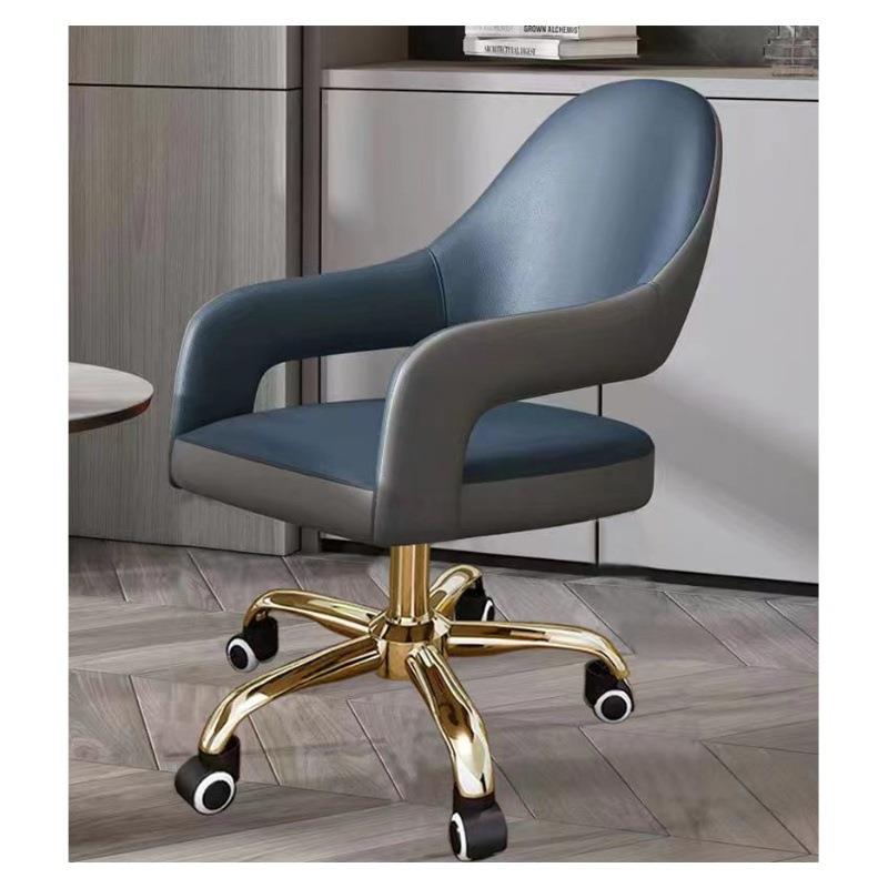 轻奢舒适家用化妆椅可旋转升降电脑椅女生卧室梳妆椅书房办公座椅 - 图2