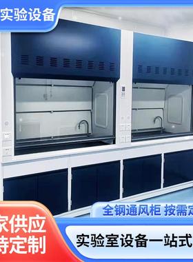 化学实验室全钢通风柜落地排风柜桌上型通风橱步入式全钢通风柜