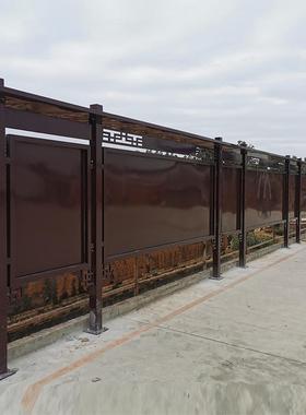 林长公示牌宣传栏河长田长制广告栏告示立牌广告牌木纹烤漆