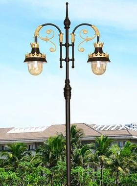 中山工厂太阳能户外小区庭院灯防雨道路照明公园别墅LED景观灯