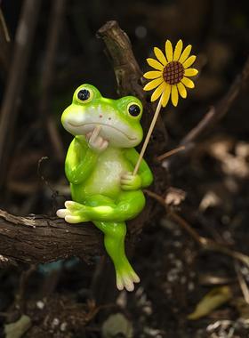 源头厂户外庭院花园青蛙动物摆件花盆装饰品古法鱼缸边缘造景解压