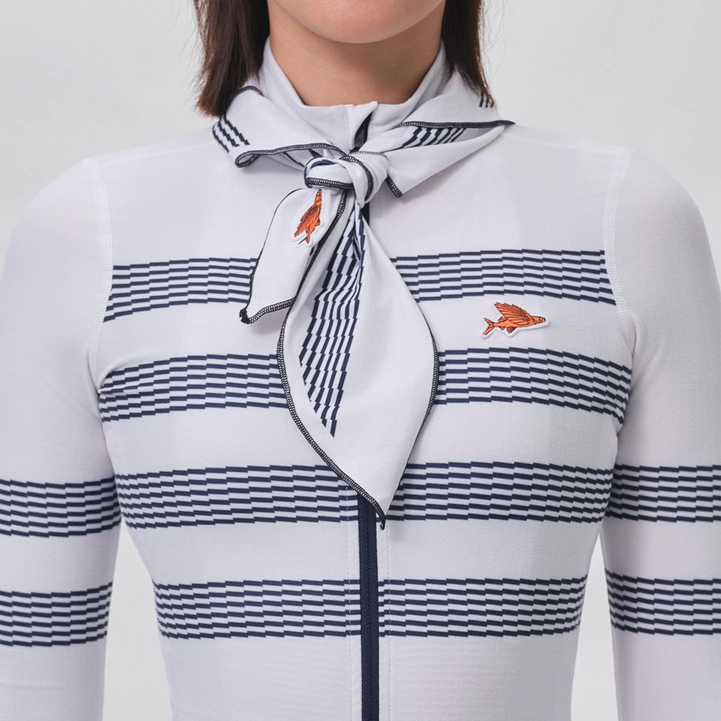 【新品】CDC女士长袖骑行服刷绒保暖秋冬吸湿法国小飞鱼Charlie - 图2