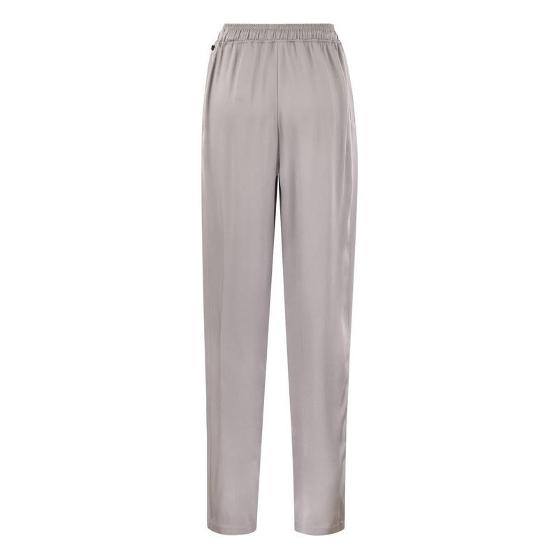 ELISABETTA FRANCHI Satin crepe jogger trousers - 图0