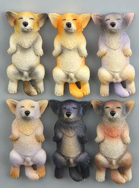 睡不醒系列躺姿睡觉柴犬秋田卡通韩版创意立体手机壳素材造型公仔