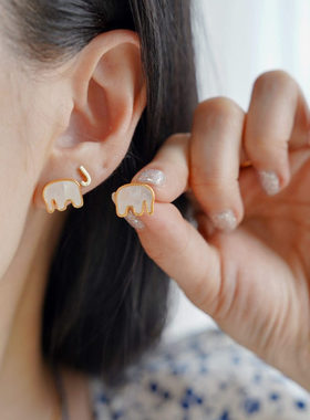 本命年吉祥“吉象”项链耳钉