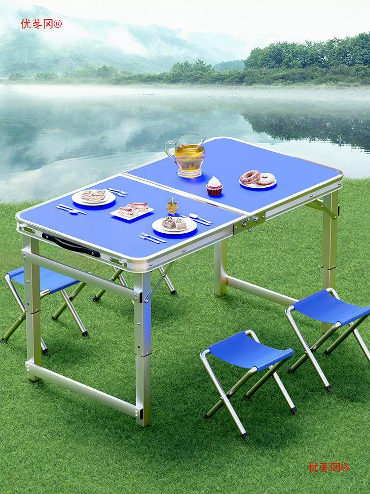 Foldable handheld picnic table for table for camping, highchair