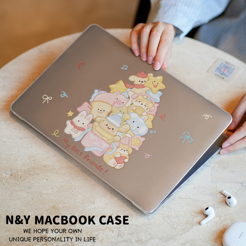 ins圣诞派对适用于苹果华为电脑mac笔记本电脑2025新款M2pro15寸macbook15保护壳macbookair13膜M3轻薄冰晶壳 - 图3