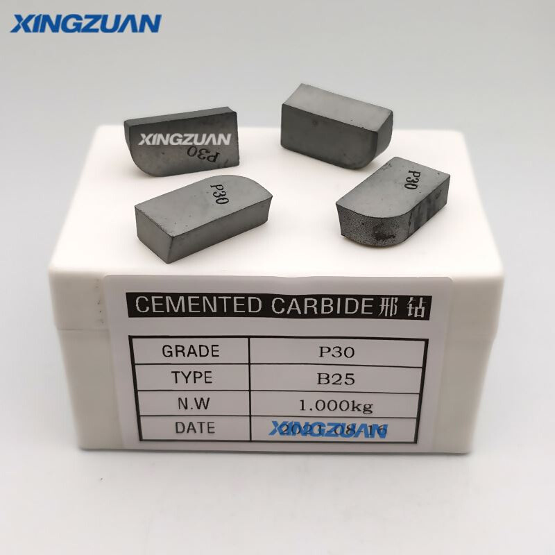 cemented carbide tools carbide tips brazed insert YG6 B25 - 图0