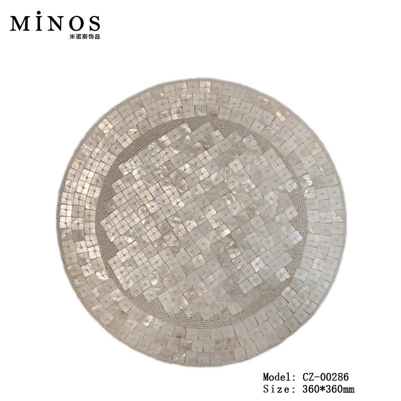 现代样板房餐桌垫手工串珠亮片餐C垫高端餐厅法式家用西餐垫装饰,淘宝优惠券,粉丝福利购,淘宝优惠卷