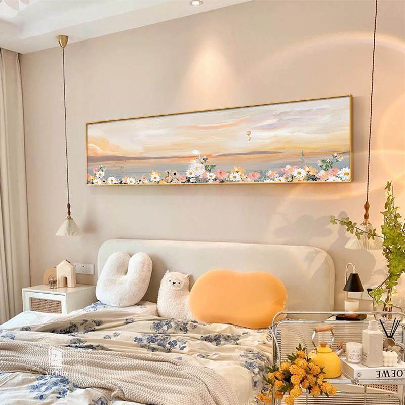 网红景卧北欧风温室墙装饰画版头风客G厅沙横发背壁画馨房间床挂,淘宝优惠券,粉丝福利购,淘宝优惠卷