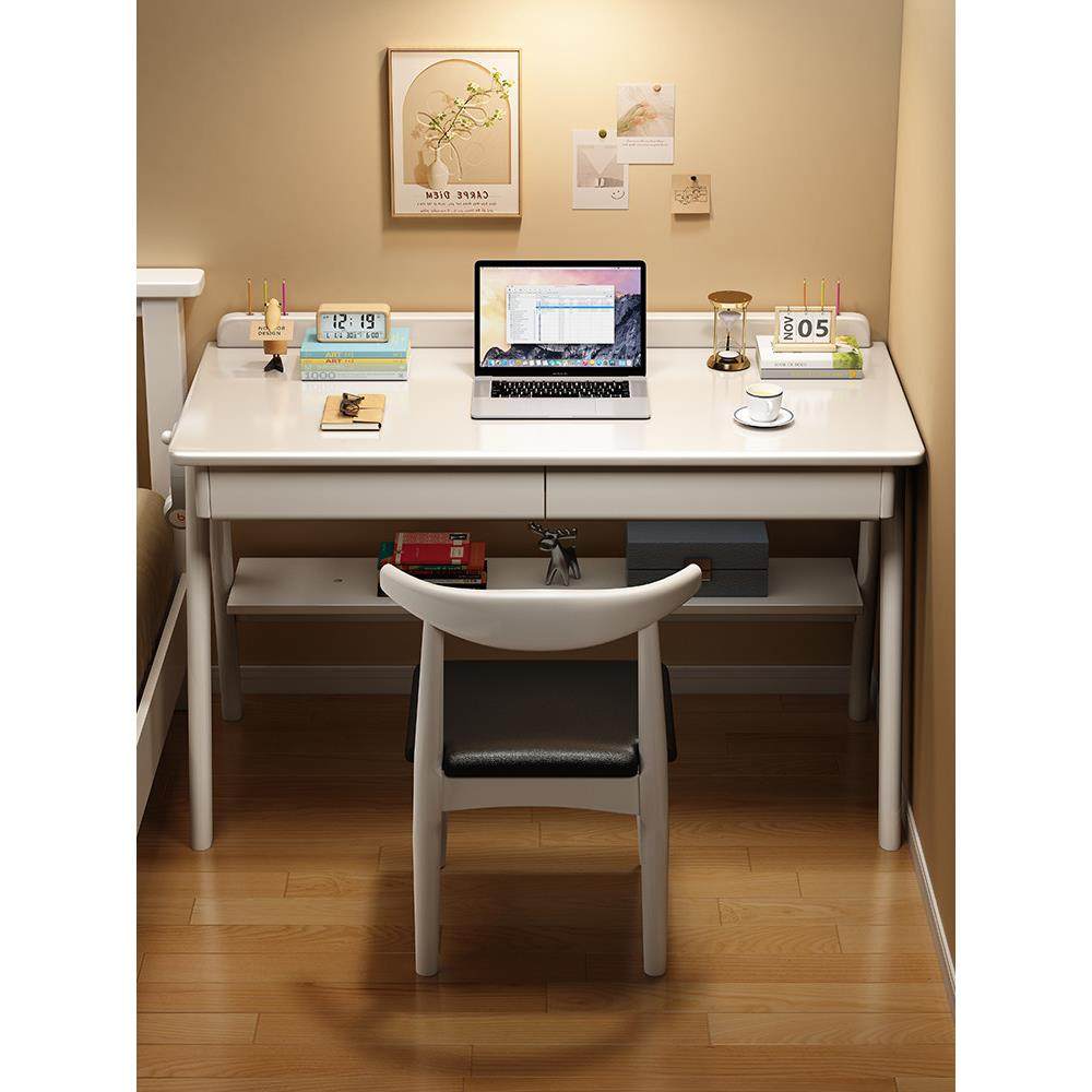 实木书桌中小学生家用学习桌初中生简易桌子工作台卧室办公电脑桌,淘宝优惠券,粉丝福利购,淘宝优惠卷