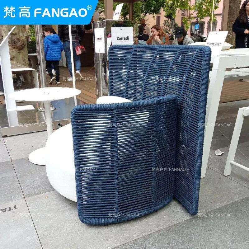 户外北欧编绳沙发组合藤编设计花园酒店休闲 室外庭院单人双人,淘宝优惠券,粉丝福利购,淘宝优惠卷