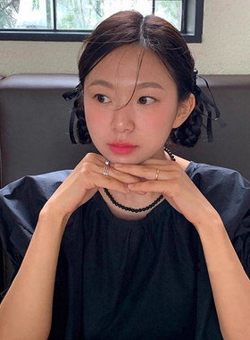 Idokawa大溪地色黑珍珠锁骨链