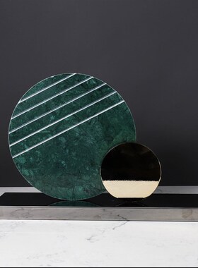 简约现代艺术创意软装饰品金属屏风家居桌P面摆件售楼处样板房