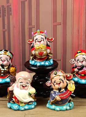 极速福禄寿喜财摆件五福临门w电视柜两边的茶台桌面新房子乔迁礼