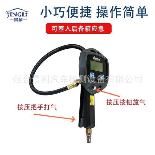 胎保姆汽车轮胎气压表充气胎压表数显胎压枪电子打气表充气表 - 图3