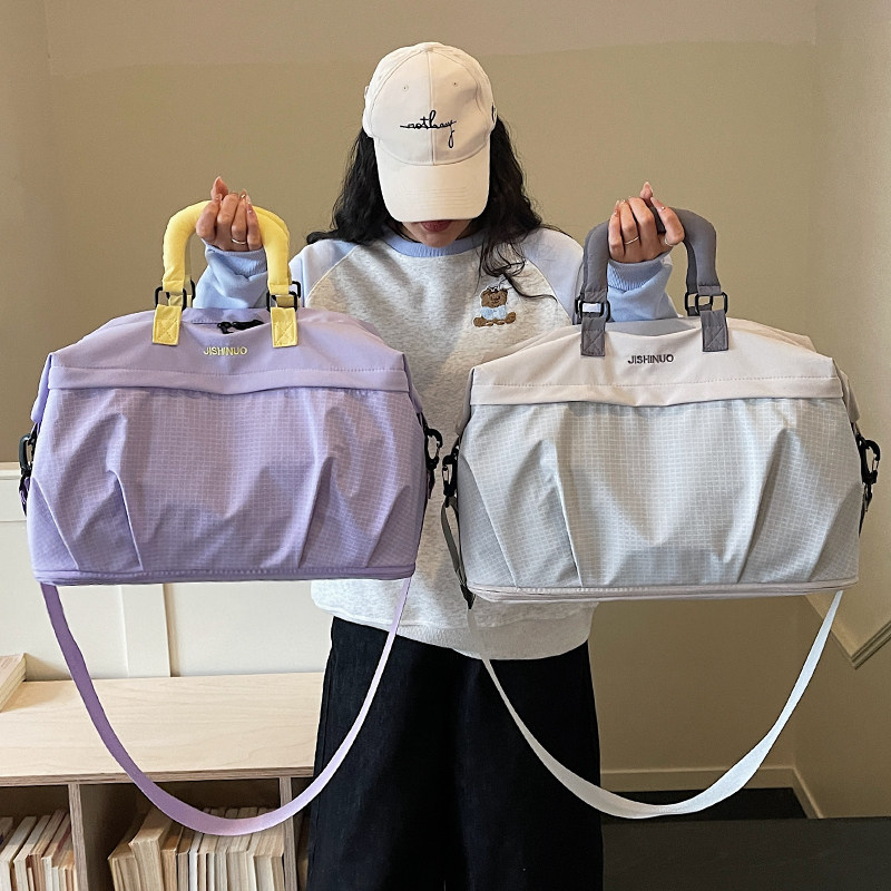 Large capacity expansion travel bag women's fashionable lightweight short-distance travel bag