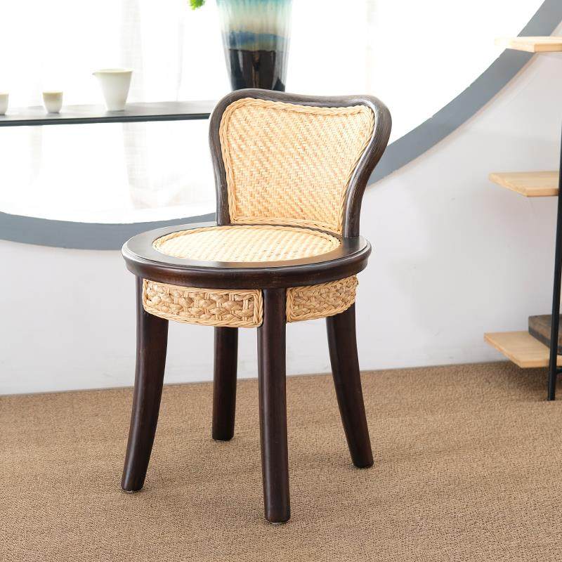 藤椅单人藤编椅子靠背椅休闲椅家用小椅子凳子圆凳矮凳编织滕靠椅,淘宝优惠券,粉丝福利购,淘宝优惠卷