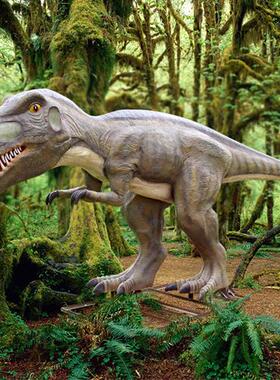 玻璃钢恐龙雕塑侏罗世纪霸王龙大型户外游乐场摆件园林景观装饰品