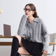 Betu Baitu retro hemp pattern V-neck temperament sweater women's 2025 winter new short knitted top
