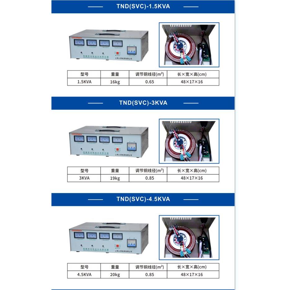 上海人民三相380v稳压器3k9k15k30k40k50k60k90k100k150kw - 图2