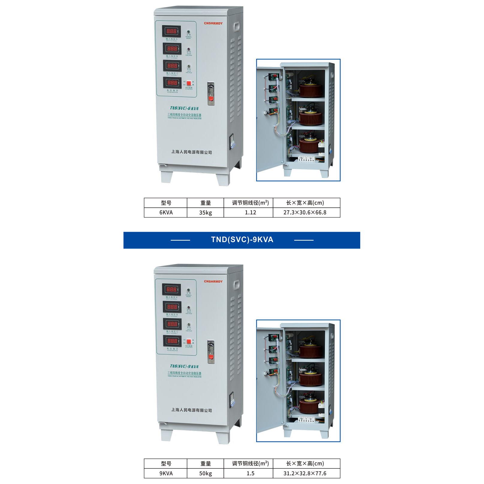 上海人民三相380v稳压器3k9k15k30k40k50k60k90k100k150kw - 图3