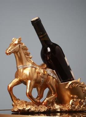 极速马到成功红酒架摆件客厅酒柜架子装饰K品家居饰品家用家里马