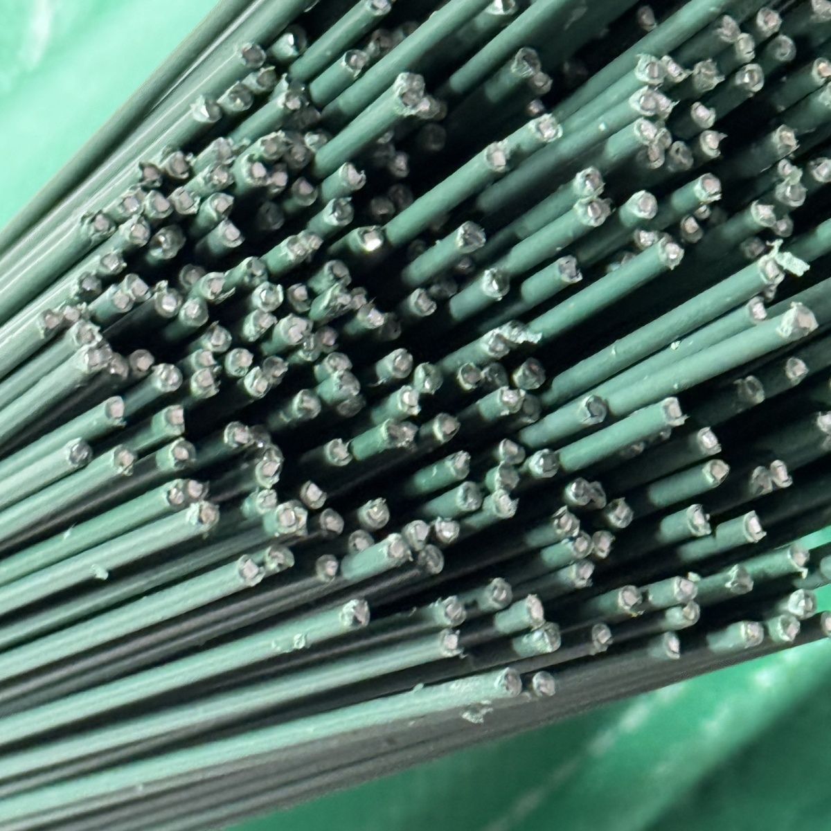 呦呦虎2号花杆手工DIY绿色扭扭棒包胶花枝玫瑰花艺花卉辅助工具 - 图1