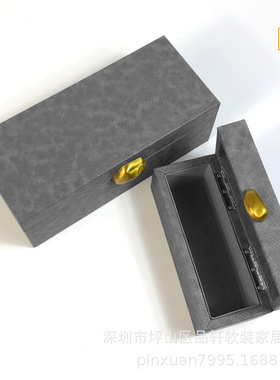 创意软装设计收纳摆件盒时u尚家居酒店样板房客厅橱柜装饰品储物