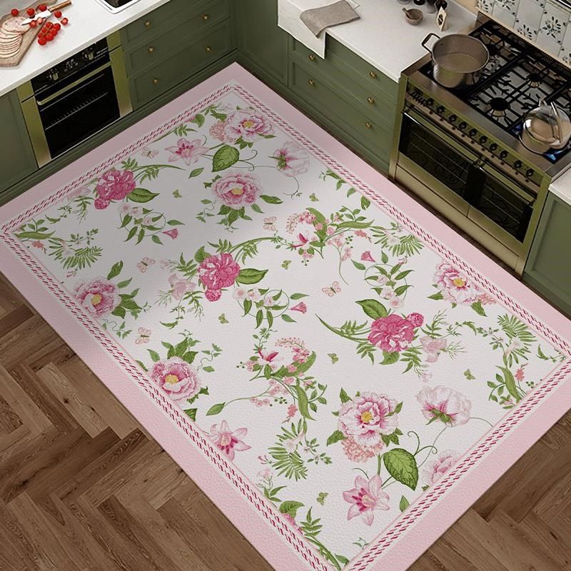 厨房专用吸水防滑地垫脚垫inys北欧风粉色入户门垫长条形床边毯,淘宝优惠券,粉丝福利购,淘宝优惠卷